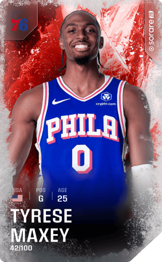 Tyrese Maxey - rare