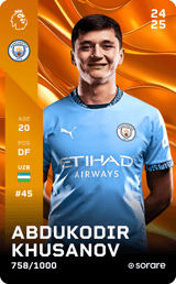 Abdukodir Khusanov - limited
