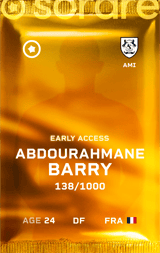 Abdourahmane Barry - limited