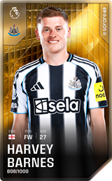 Harvey Barnes - limited