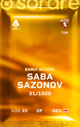 Saba Sazonov - limited