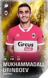 Muhammadali Oʻrinboyev - limited