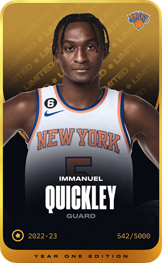 Immanuel Quickley - limited