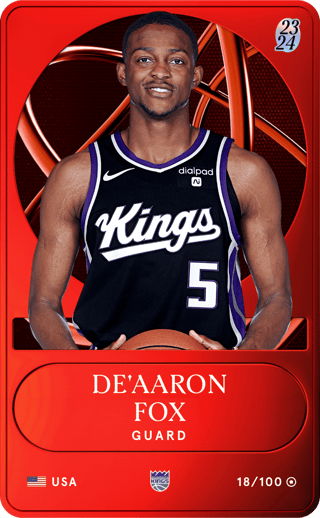 De'Aaron Fox - rare