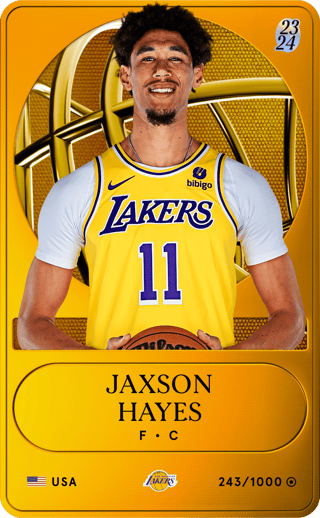 Jaxson Hayes - limited