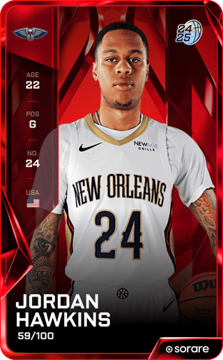 Jordan Hawkins - rare