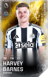 Harvey Barnes - limited