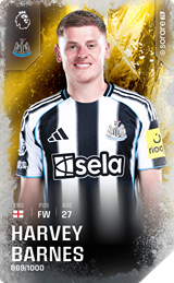 Harvey Barnes - limited