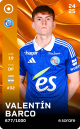 Valentín Barco card