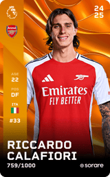 Riccardo Calafiori card