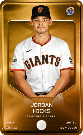Jordan Hicks - limited