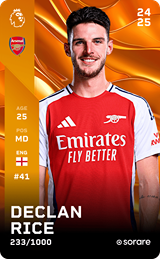 Declan Rice card