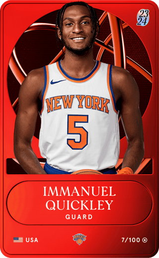 Immanuel Quickley - rare