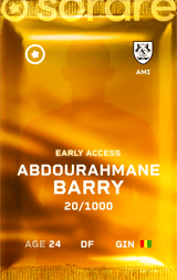 Abdourahmane Barry - limited