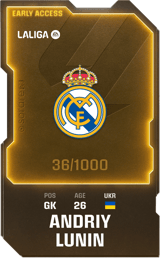 Andriy Lunin - limited