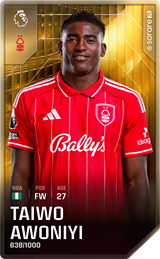 Taiwo Awoniyi - limited