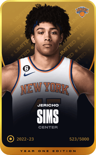 Jericho Sims - limited