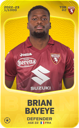 Brian Bayeye (2 Torino FC) before the Serie A match Torino FC and