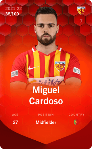 Miguel Cardoso Player Profile Sorare