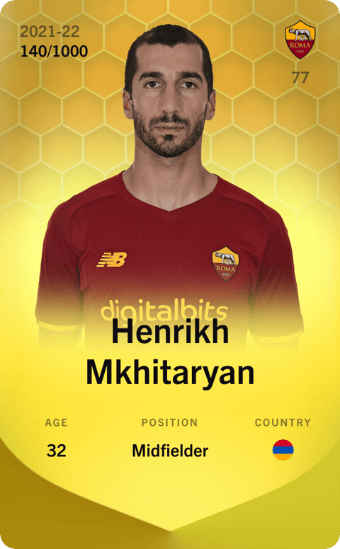 Henrikh Mkhitaryan to play under number 77